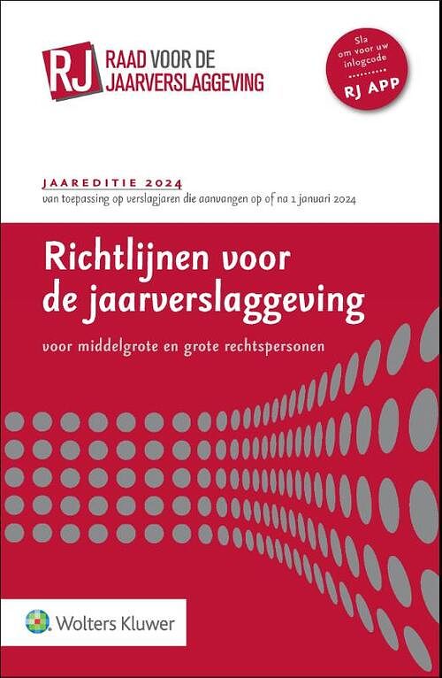 Foto van Richtlijnen voor de jaarverslaggeving, middelgrote en grote rechtspersonen 2024 - paperback (9789013170863)