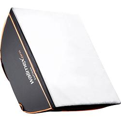 Foto van Walimex pro softbox ol 90x90cm aurora/bo 18975 softbox (l x b x h) 1180 x 250 x 220 mm 1 stuk(s)