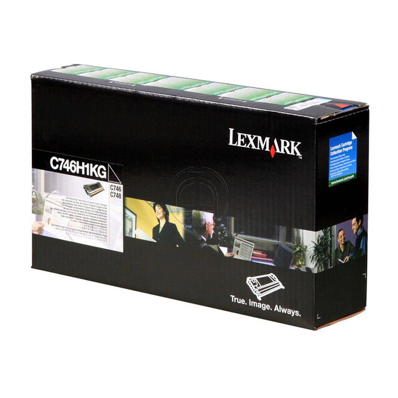 Foto van C746h1kg lexmark optra c toner black hc