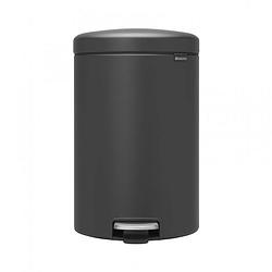 Foto van Brabantia newicon pedaalemmer 20 liter met kunststof binnenemmer - mineral infinite grey