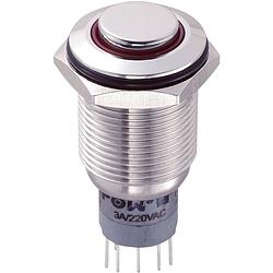 Foto van Tru components 701781 las2gqh-22e/r/12v/s/p vandalismebestendige druktoets 250 v/ac 3 a 2x aan/(aan) moment rood ip65 1 stuk(s)