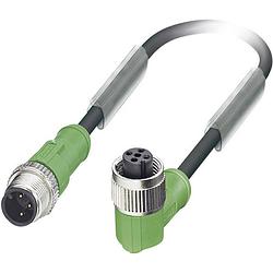 Foto van Phoenix contact 1681554 sensor/actuator connector, geassembleerd m12 aantal polen: 3 stekker, recht, bus, haaks 0.60 m 1 stuk(s)