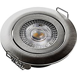 Foto van Heitronic 500666 dl7202 led-inbouwlamp led led vast ingebouwd 5 w zilver