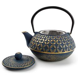 Foto van Salt & pepper theepot my tea blauw/goud 0.8 liter