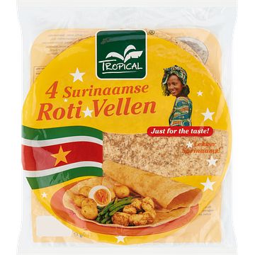 Foto van Tropical surinaamse roti vellen 4 stuks 250g bij jumbo