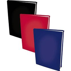 Foto van Assortiment rekbare boekenkaften a4 - zwart, blauw en rood - 3 stuks