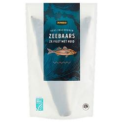 Foto van Jumbo zeebaars filet met huid 2 stuks 250g