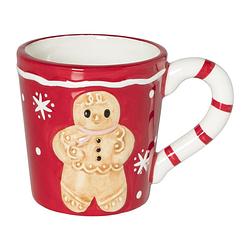 Foto van Mok gingerbread - rood/wit - 300 ml