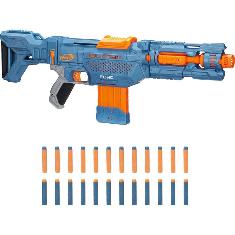 Foto van Nerf speelpistool elite 2.0 echo cs 10 blauw 2-delig