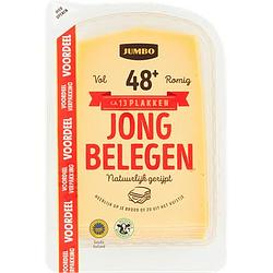 Foto van Jumbo jong belegen kaas 48+ plakken 400 g voordeelverpakking