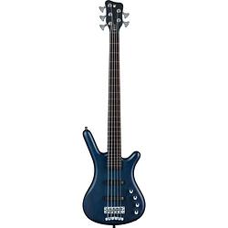 Foto van Warwick rockbass corvette basic 5-string ocean blue transparent satin 5-snarige elektrische basgitaar met gigbag