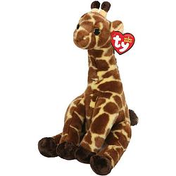 Foto van Ty knuffelgiraffe junior 15 cm polyester bruin