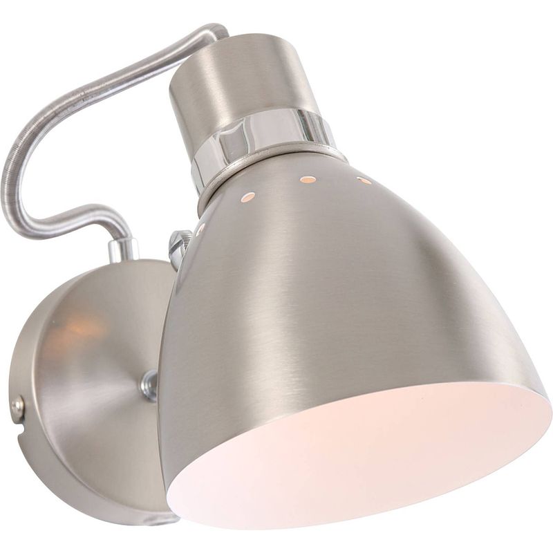 Foto van Lightning - moderne wandlamp 1-l. refl. - zilver