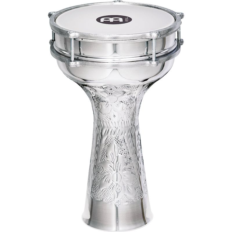 Foto van Meinl he-114 aluminium hand-hammered darbuka 8 x 14.5 inch