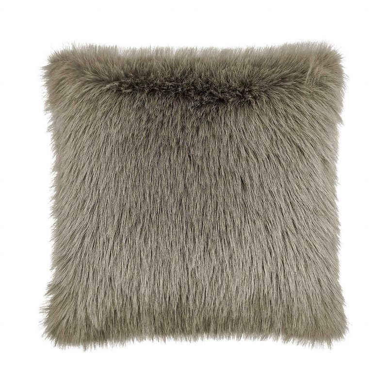 Foto van Heckett & lane fake fur sierkussen perle - real taupe 48x48cm