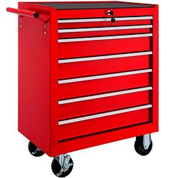 Foto van Tectake® - gereedschapswagen met 7 lades - rood - 402799