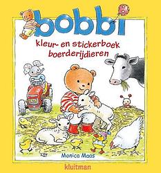 Foto van Bobbi kleur- en stickerboek boerderijdieren - monica maas - paperback (9789020683875)