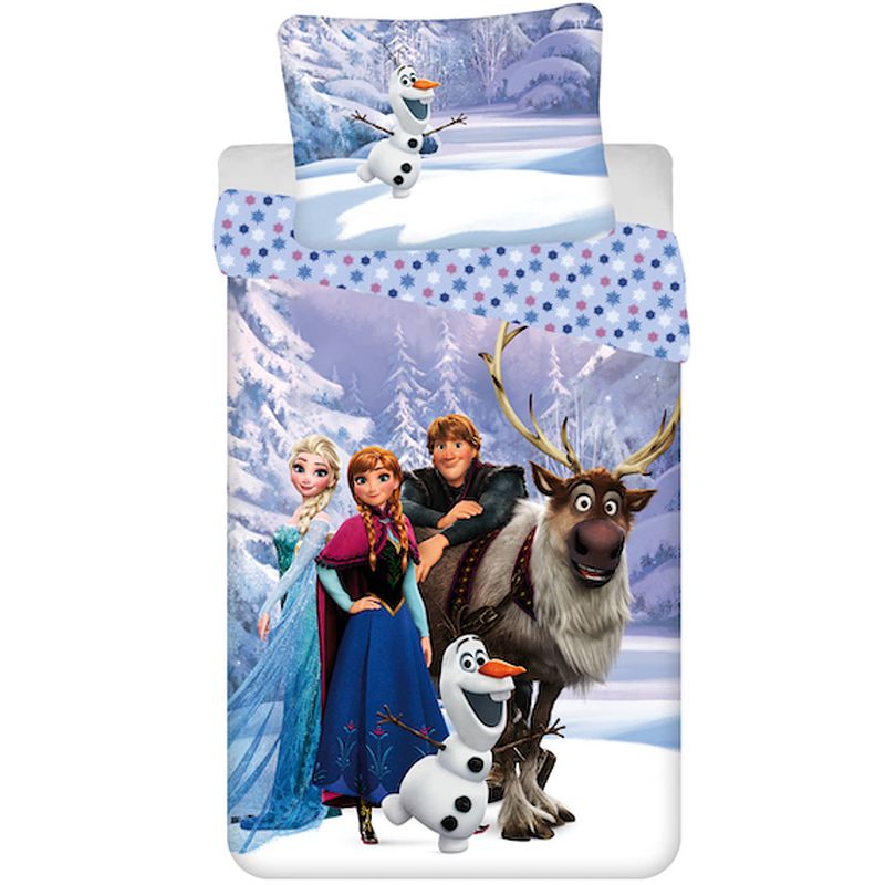 Foto van Disney frozen dekbedovertrek family - eenpersoons - 140 x 200 cm - polyester