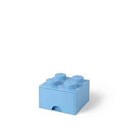 Foto van Set van 2 - opbergbox brick 4, lichtblauw - lego