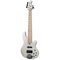 Foto van Lakland skyline 55-02 custom white pearl gloss 5-snarige elektrische basgitaar