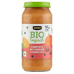 Foto van Jumbo biologisch stamppotje met pompoen & rundvlees 15+ maanden 250g