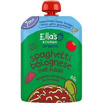 Foto van Ella'ss kitchen organic spaghetti bolognese met kaas 7+ maanden 130g bij jumbo