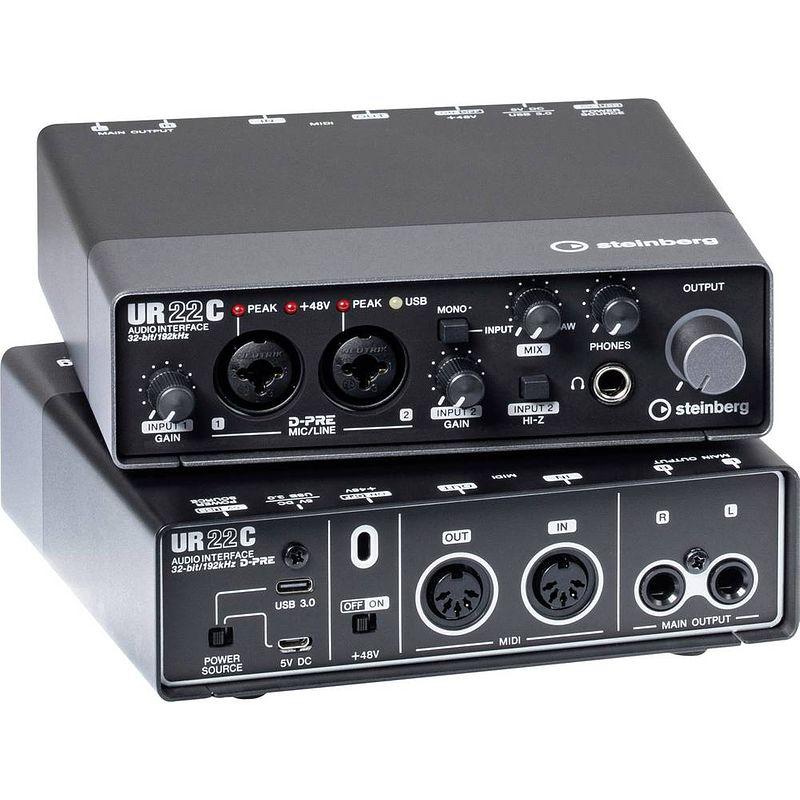 Foto van Audio interface steinberg ur22c incl. software