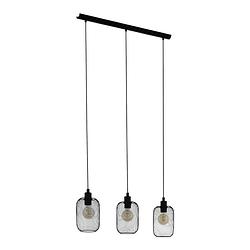 Foto van Eglo wrington - hanglamp - e27 - 740 cm - zwart