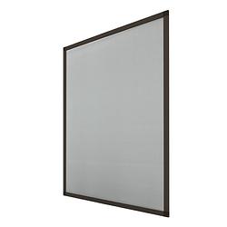 Foto van Vliegenscherm aluminium frame bruin 100 x 120 cm