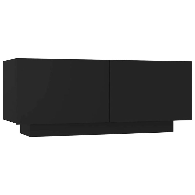 Foto van The living store tv-meubel - hifi-kast - 100 x 35 x 40 cm - zwart - duurzaam