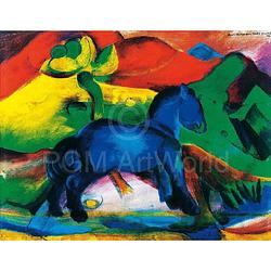 Foto van Franz marc - blaues pferdchen kunstdruk 80x60cm