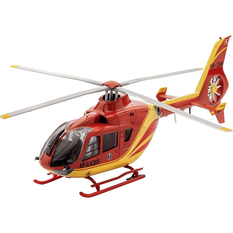 Foto van Revell 64986 ec-135 air glaciers helikopter (bouwpakket) 1:72