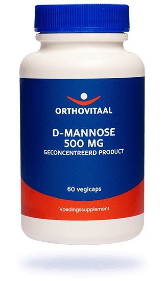 Foto van Orthovitaal d-mannose 500 mg capsules