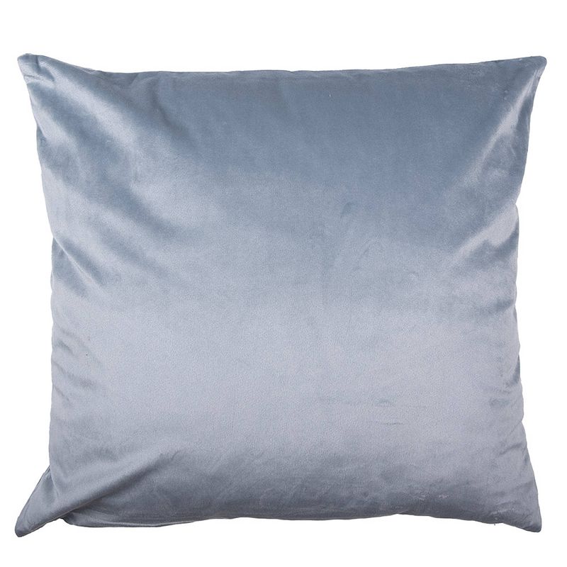 Foto van Clayre & eef kussenhoes 45x45 cm blauw polyester sierkussenhoes blauw sierkussenhoes