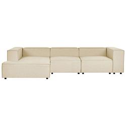 Foto van Beliani aprica - modulaire sofa-beige-linnen