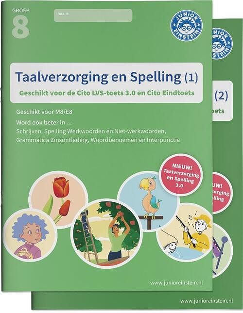 Foto van Taalverzorging en spelling cito oefenboeken set deel 1 en 2 - paperback (9789493128095)