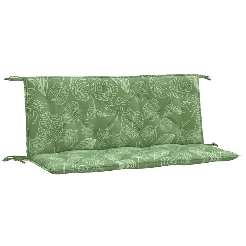 Foto van The living store tuinbankkussens - polyester - 120 x 50 x 7 cm - holle vezel