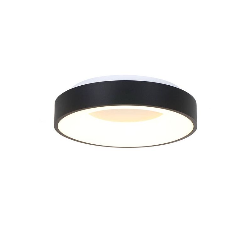 Foto van Steinhauer plafondlamp ringlede ø 30 cm 3086 zwart