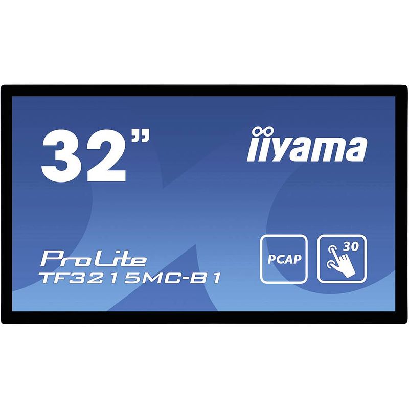 Foto van Iiyama prolite tf3215mc-b1 touchscreen monitor 80 cm (31.5 inch) energielabel f (a - g) 1920 x 1080 pixel full hd 8 ms hdmi, vga amva3-led