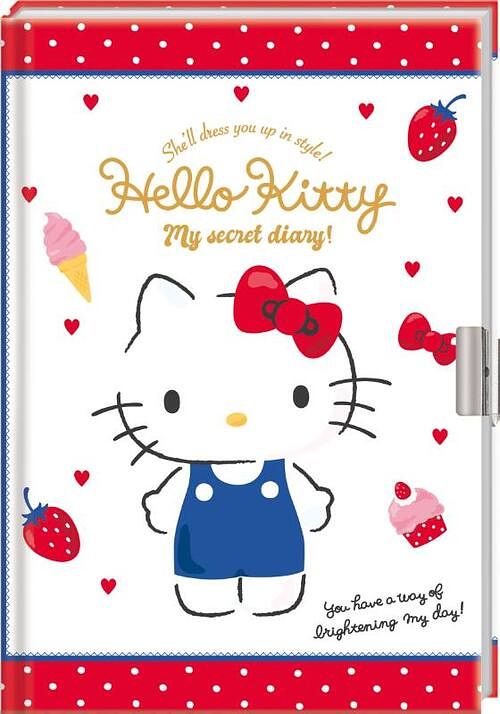 Foto van Dagboek met slot hello kitty - set van 3 - overig (8712048323455)