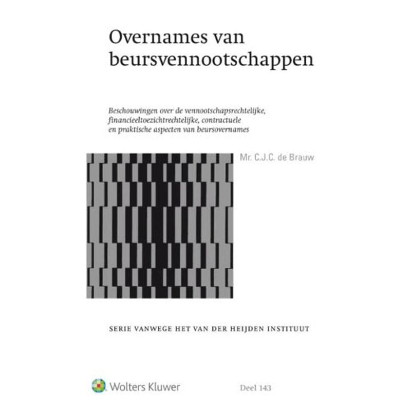 Foto van Overnames van beursvennootschappen - serie vanwege