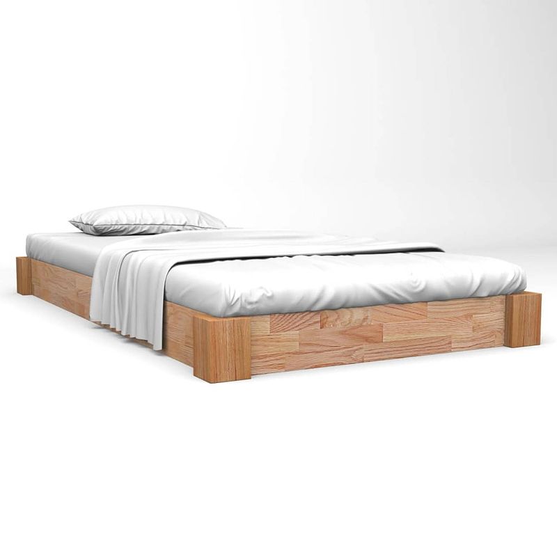 Foto van Vidaxl bedframe massief eikenhout 140x200 cm