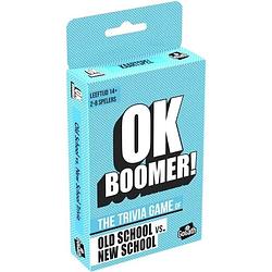 Foto van Ok boomer! - pocket versie - kaartspel - the trivia game of old school vs. new school - goliath - eco friendly