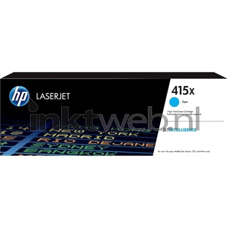 Foto van Hp 415x cyaan toner