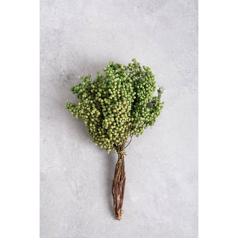 Foto van Couronne decoratiemateriaal pepperberry groen