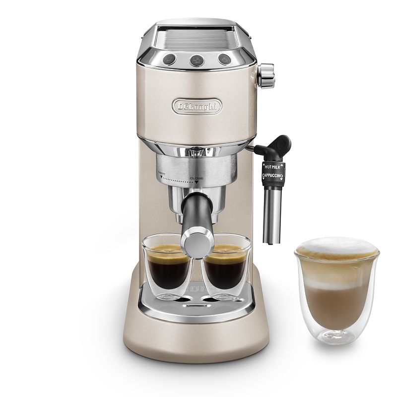 Foto van Delonghi ec785.bg espresso apparaat beige