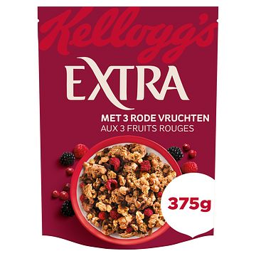 Foto van Kellogg'ss extra rood fruit crunchy muesli 375g bij jumbo