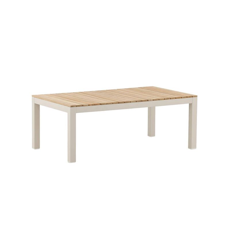 Foto van Brasilia salontafel beige, teak.