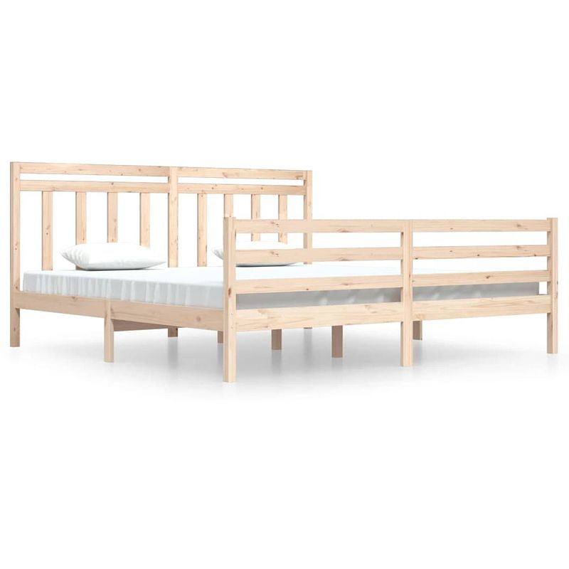 Foto van Vidaxl bedframe massief hout 200x200 cm