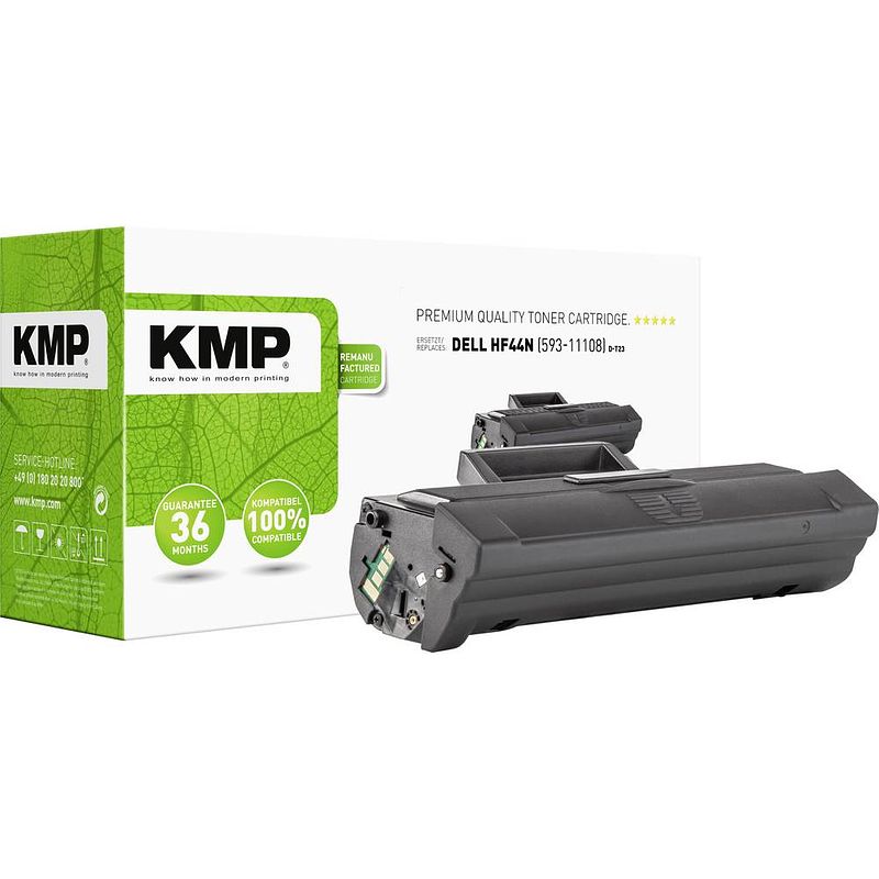 Foto van Kmp toner vervangt dell 593-11108 compatibel zwart 1500 bladzijden d-t23